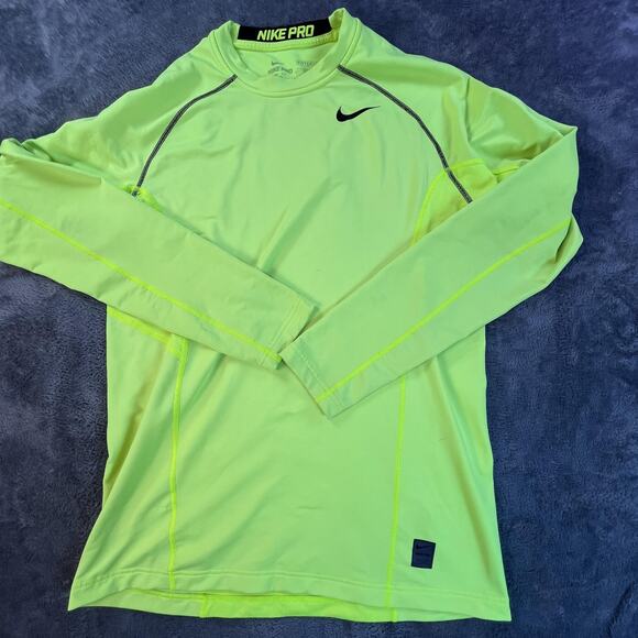 Nike Pro Dri-FIT Shirt Mens Large Compression Long Sleeve Base Layer 658814-702 - Picture 1 of 12